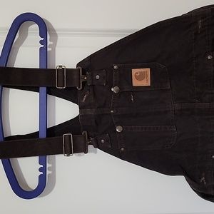 Carhartt Men's Dark Brown Overalls 34x32